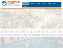 Tablet Screenshot of embraceopenwater.com